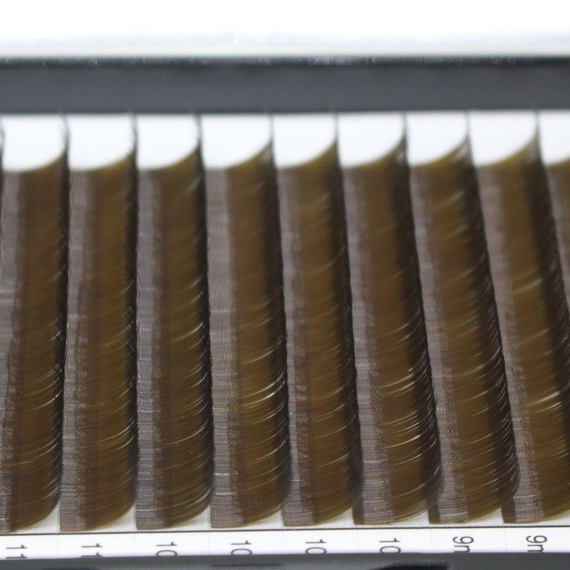 Bodermincer Scala Thickness 0.10mm C Curl Light Brown/Dark Brown/Black-Brown False lashes Individual Eyelash Extension Natural False Eyelashes (8mm, Dark Brown) - Image 5